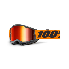 GOGGLE 100% ACCURI 2 NARANJA LENTE SILVER ESPEJO