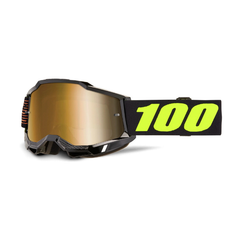 GOGGLE 100% ACCURI 2 FAIRBANKS LENTE DORADO ESPEJO