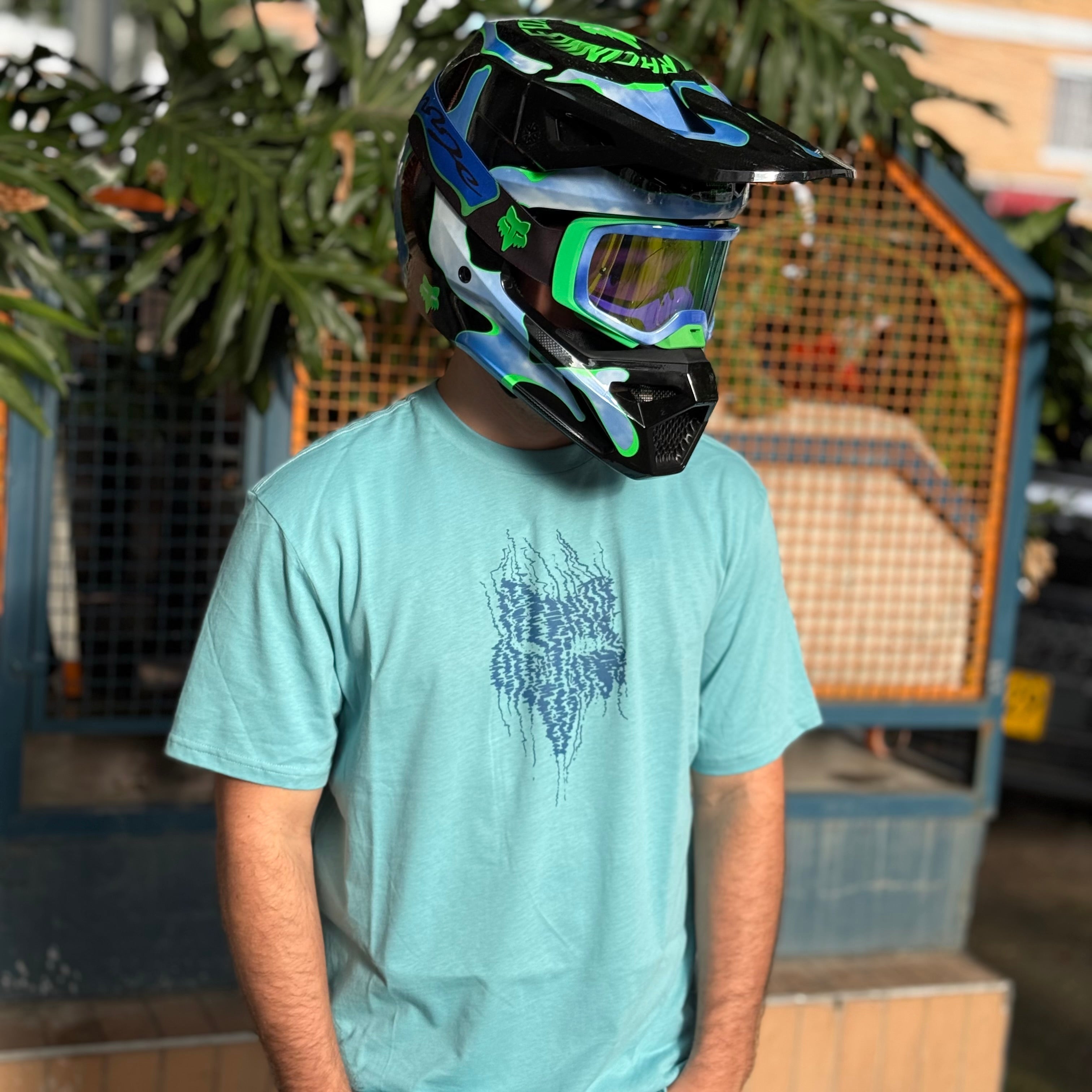 CAMISETA FOX BARK SS PREMIUM [AZUL CIELO]