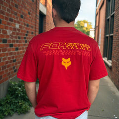 CAMISETA FOX CHECKERED SS PREMIUM LE [ROJO]