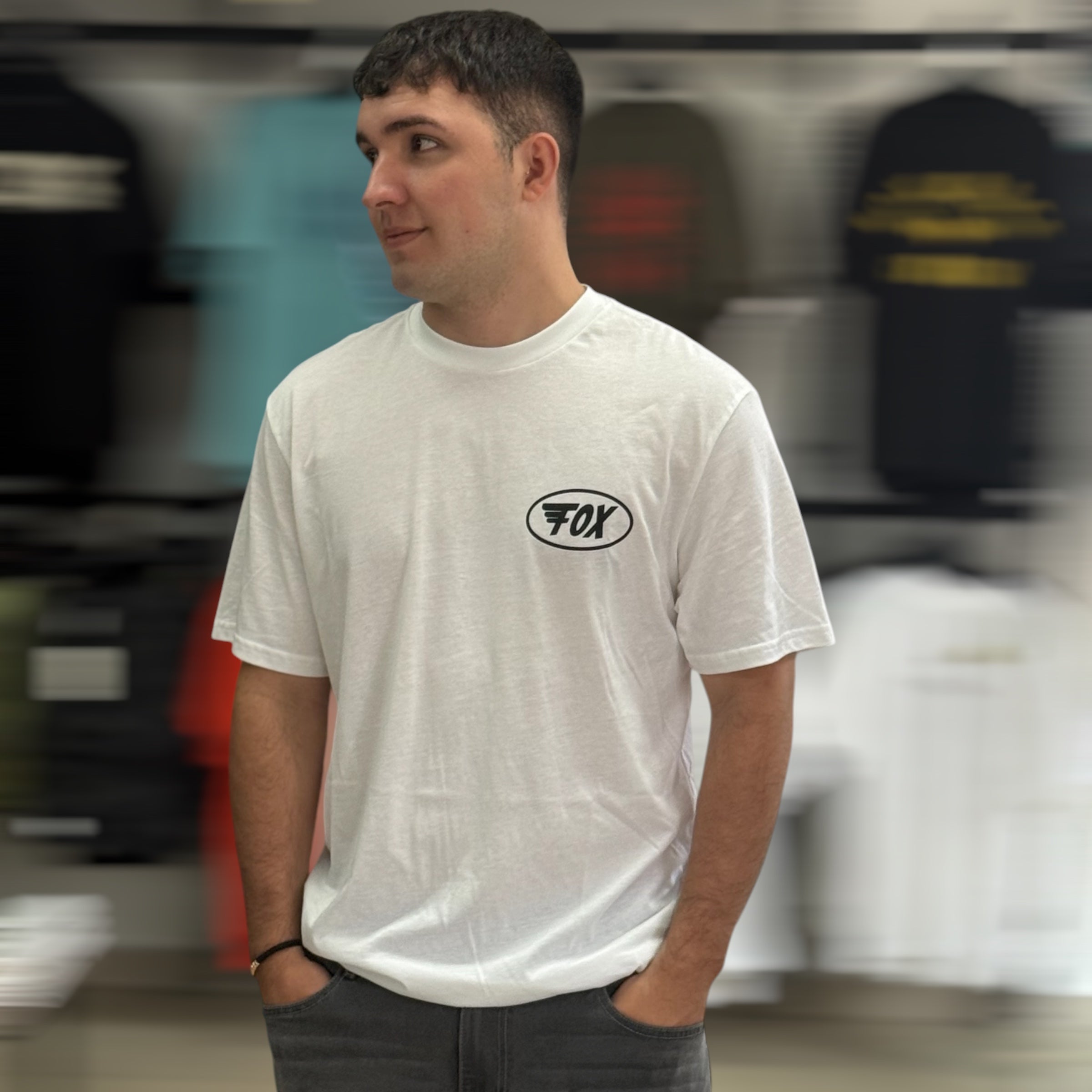 CAMISETA FOX WING SS PREMIUM [BLANCO]