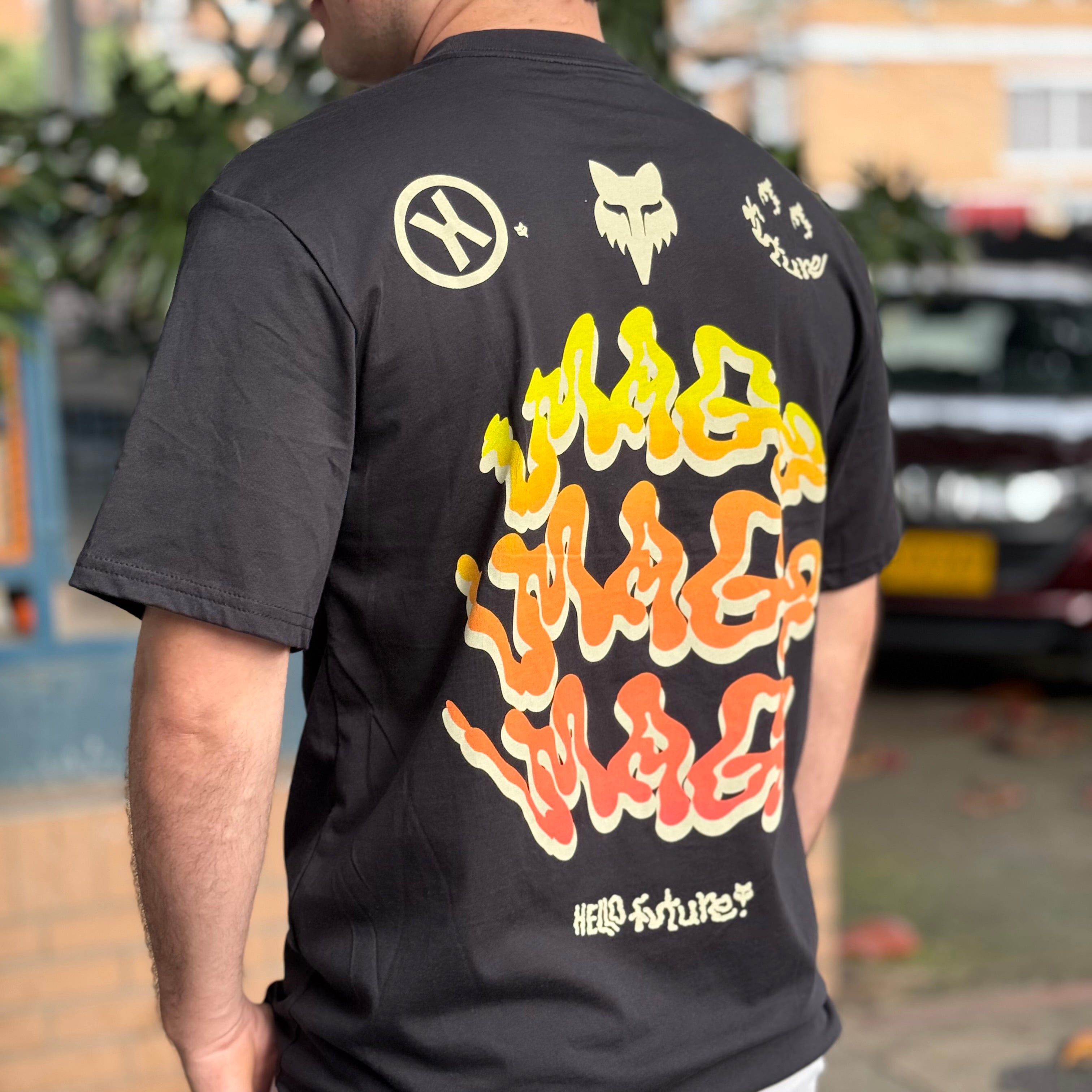 CAMISETA FOX HELLO FUTURE SS PREMIUM [NEGRO]