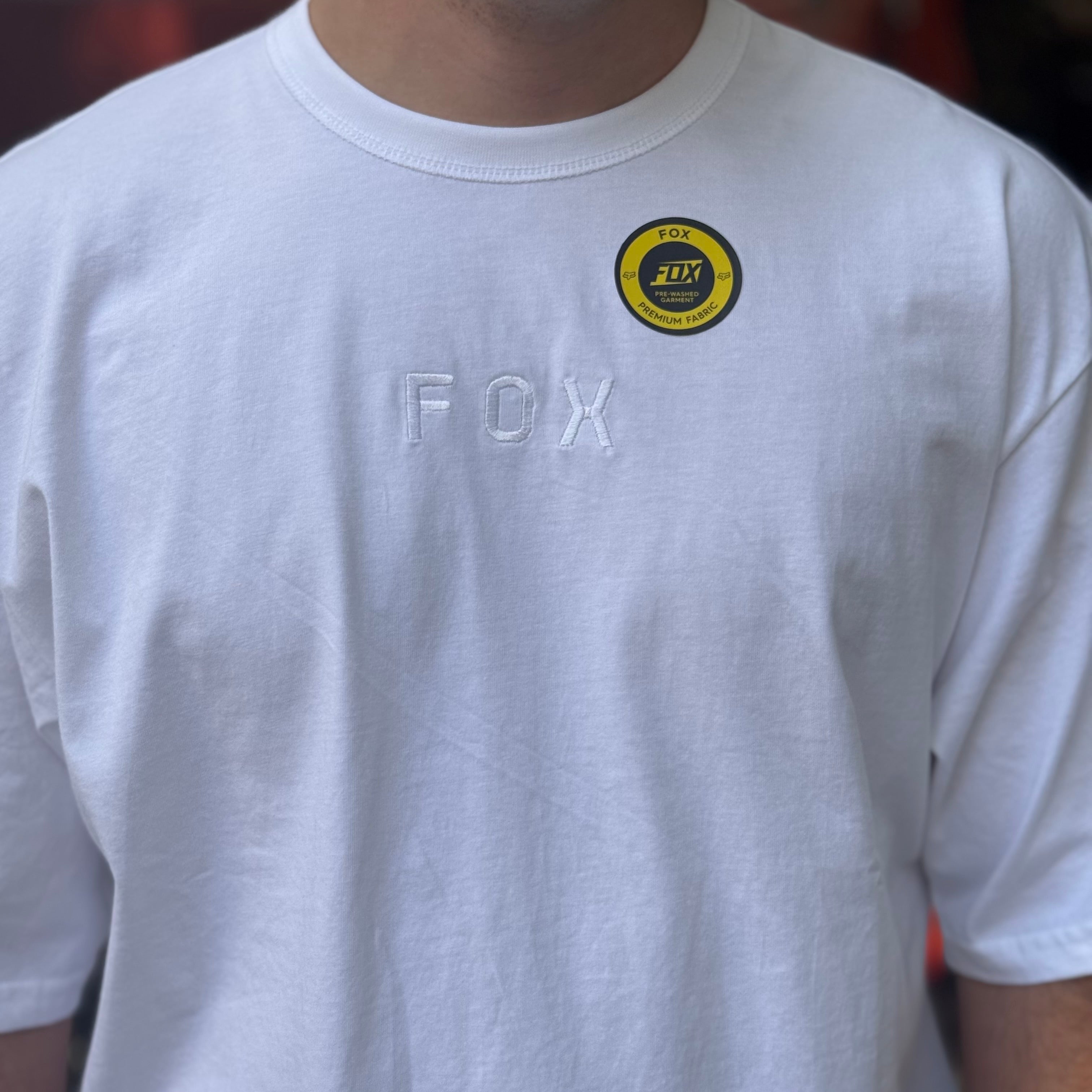 CAMISETA FOX WORDMARK OVERSIZED [BLANCO]