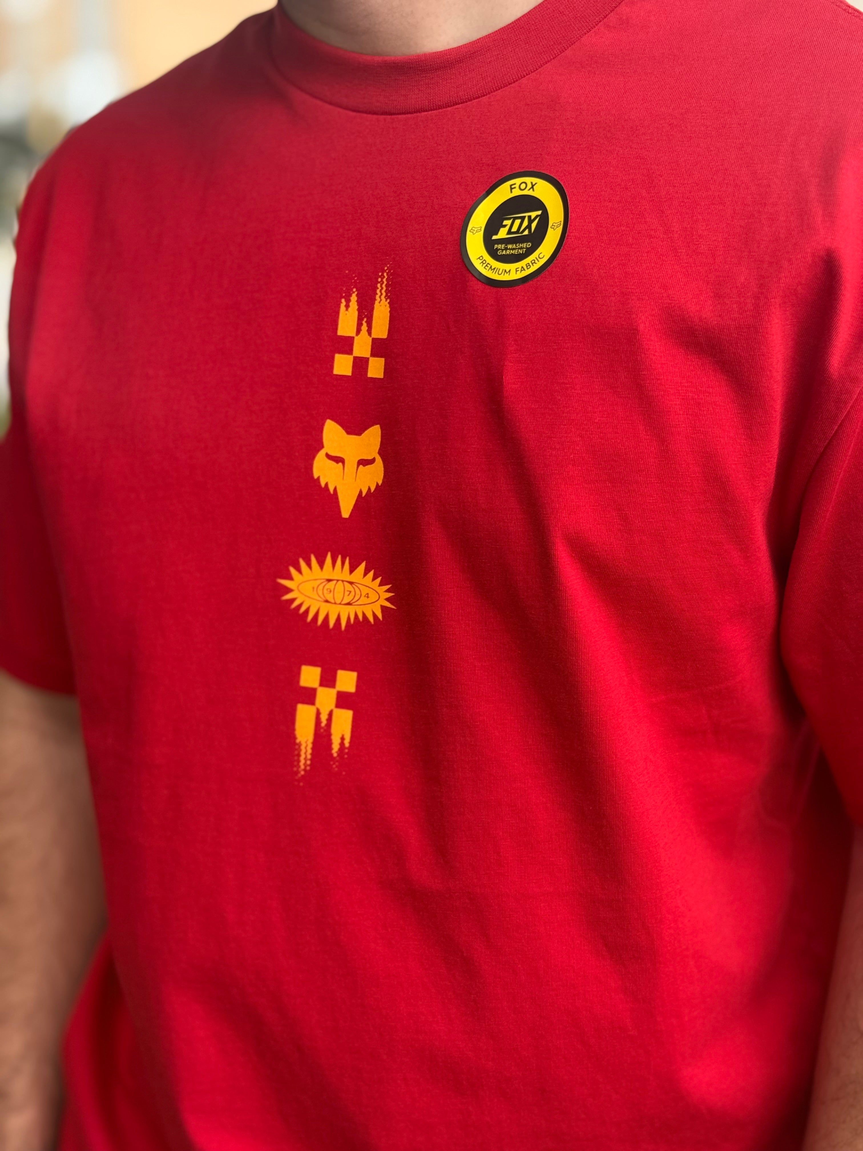 CAMISETA FOX CHECKERED SS PREMIUM LE [ROJO]