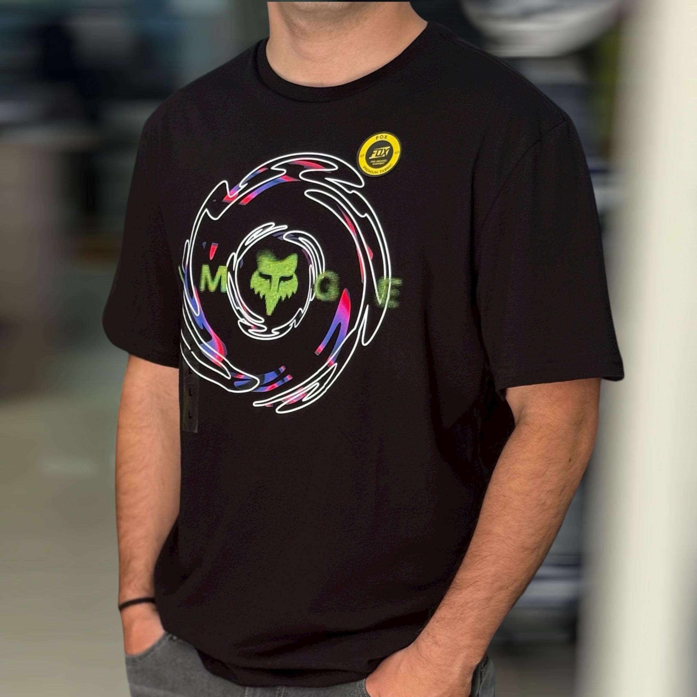 CAMISETA FOX ENERGY FACE PREMIM [NEGRO]