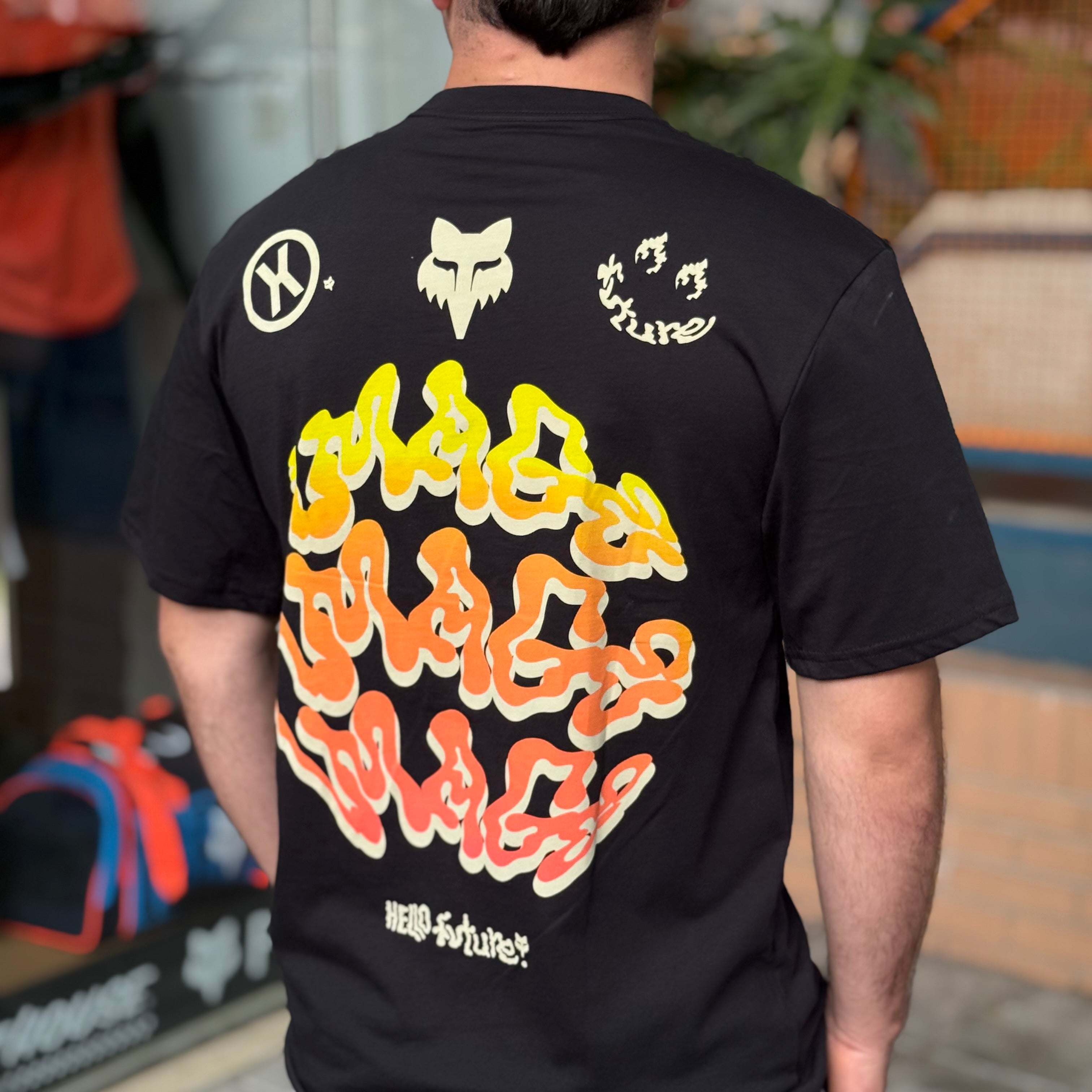 CAMISETA FOX HELLO FUTURE SS PREMIUM [NEGRO]