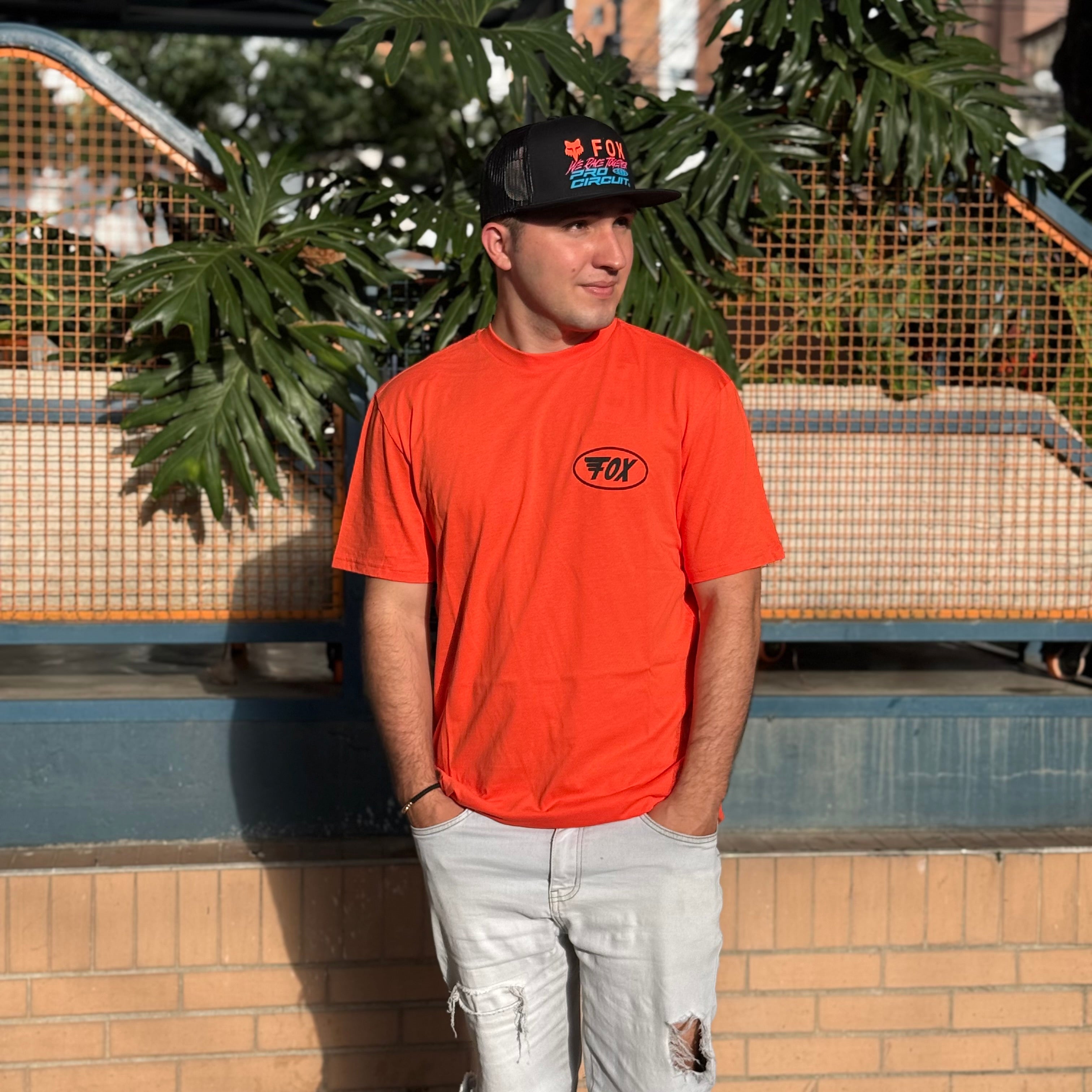 CAMISETA FOX WING SS PREMIUM [NARANJA]