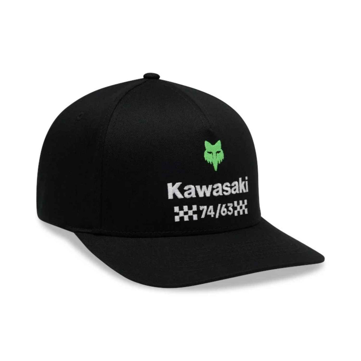 GORRA FOX X KAWI FLEXFIT [NEGRO]
