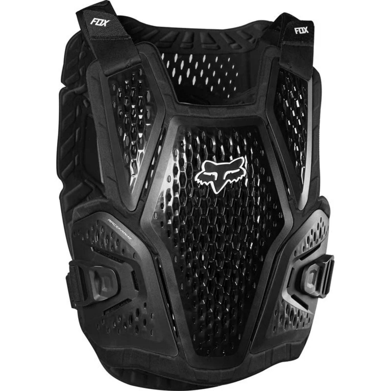 PECHERA FOX RACEFRAME ROOST [BLK] - Todo Riders