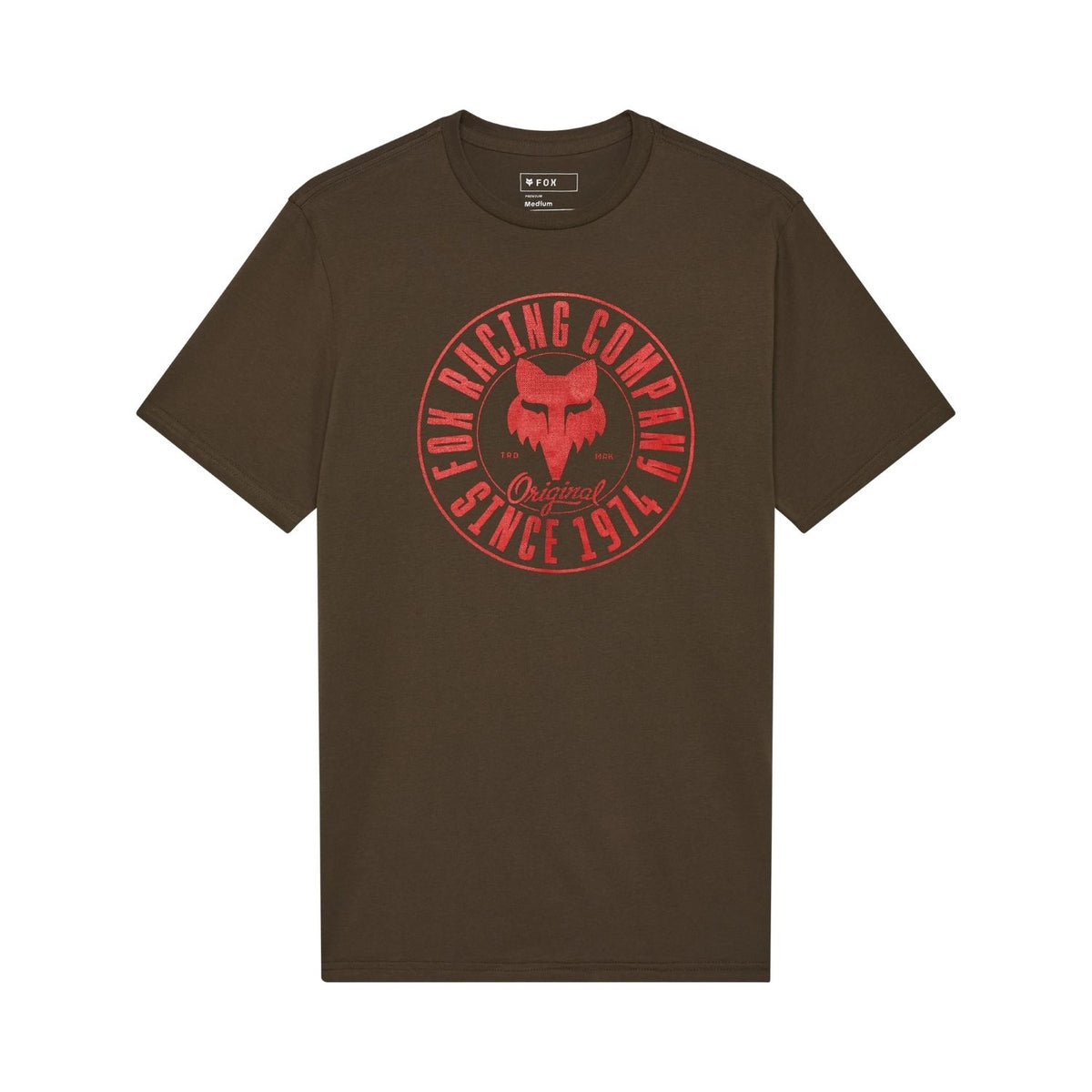 CAMISETA FOX EMBLEM SS PREMIUM [VERDE MILITAR]