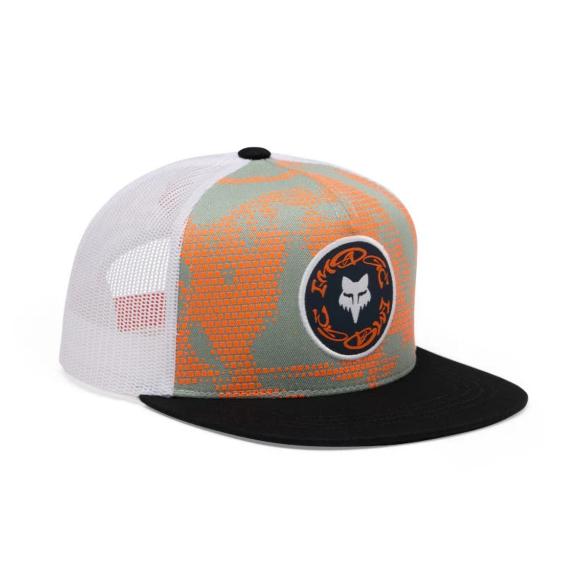 GORRA FOX IMAGE PRINT SNAPBACK PARA NIÑO [NARANJA/BLANCO] - Todo Riders