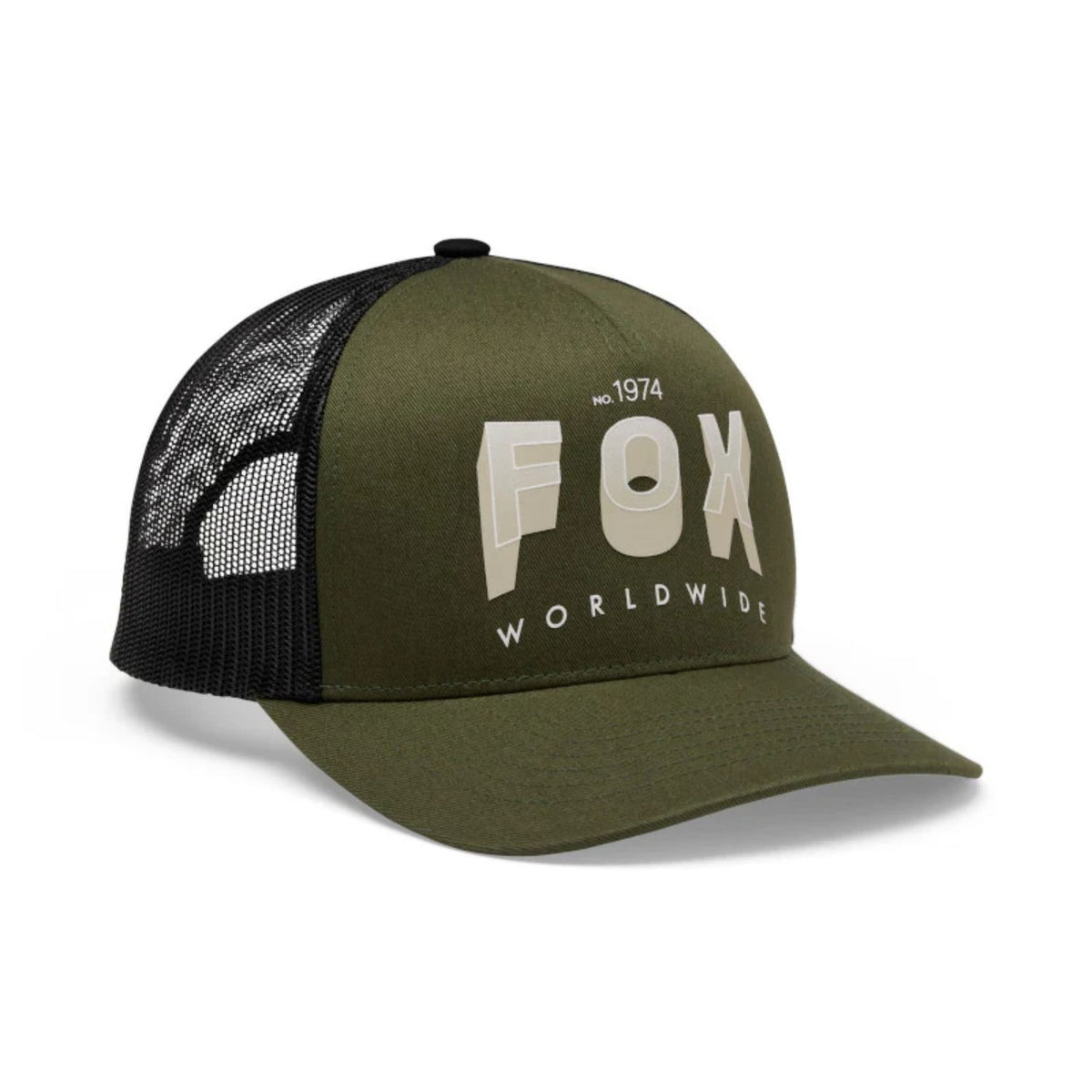 GORRA FOX BLOCK MESH TRUCKER [VERDE OSCURO] - Todo Riders