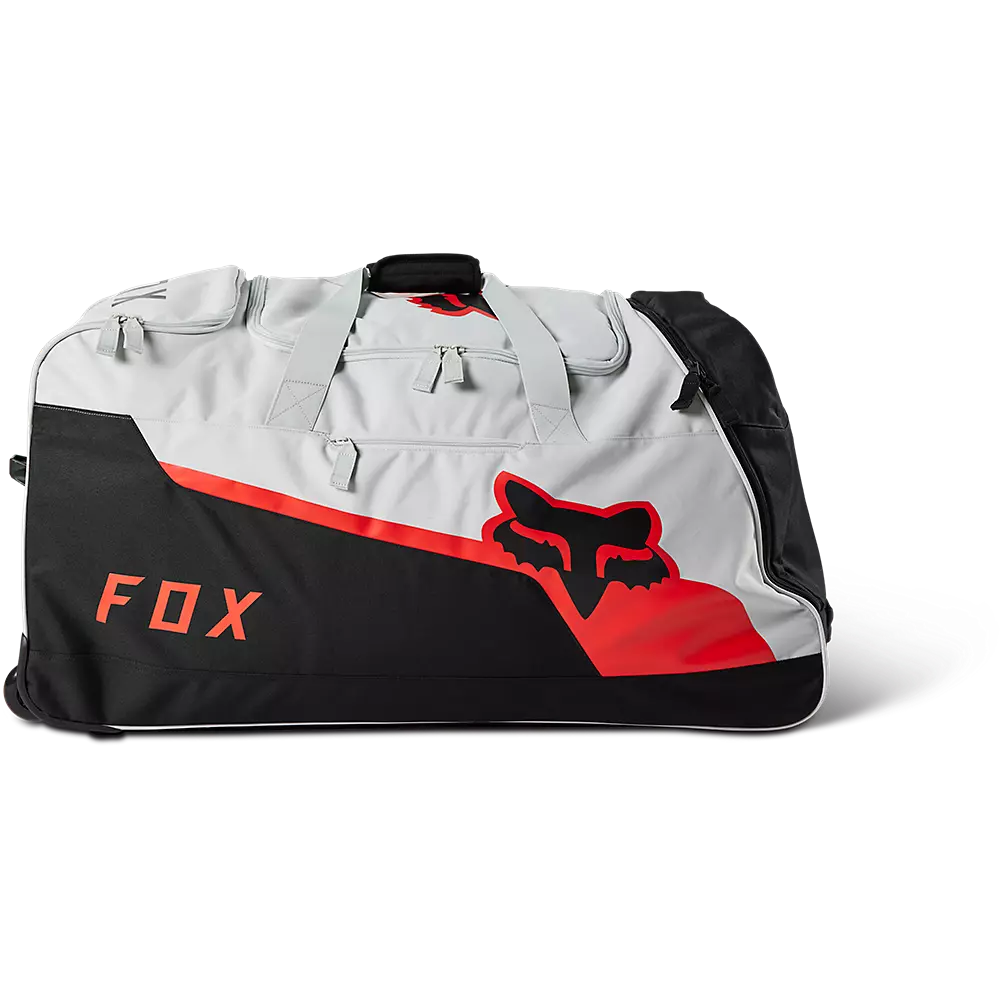 MALETA FOX CON RUEDAS SHUTTLE 180 ROLLER [BLANCO/ ROJO]