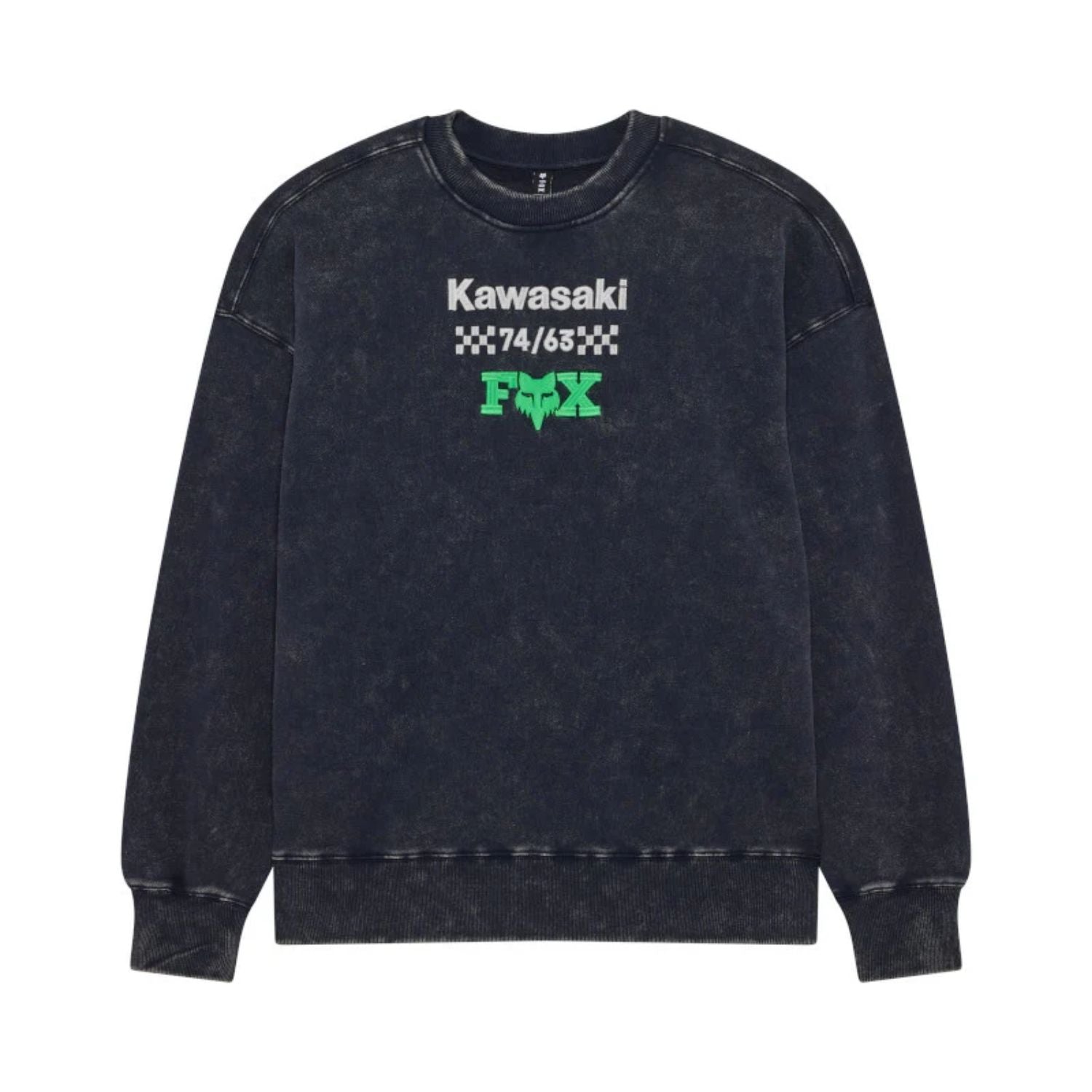 BUZO FOX KAWI HEAVYWEIGHT OVERSIZED [AZUL/VERDE] - Todo Riders