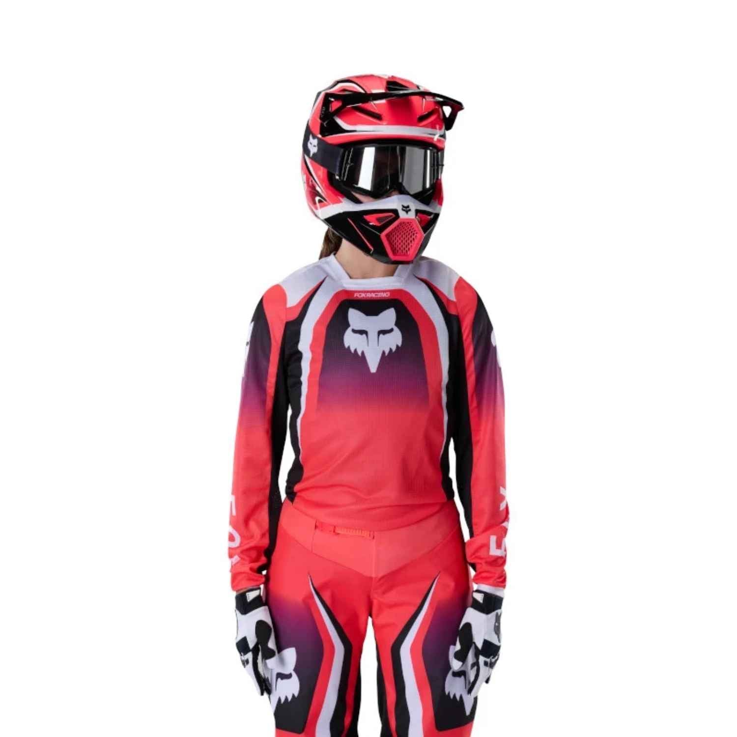 JERSEY FOX 180 FRAME [ROJO/NEGRO] (PARA DAMA)