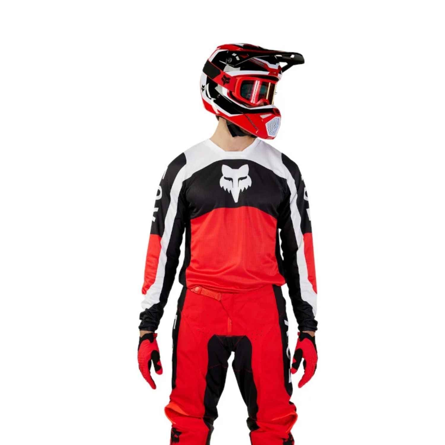 UNIFORME FOX 180 NITRO - EXTD SIZES [ROJO]
