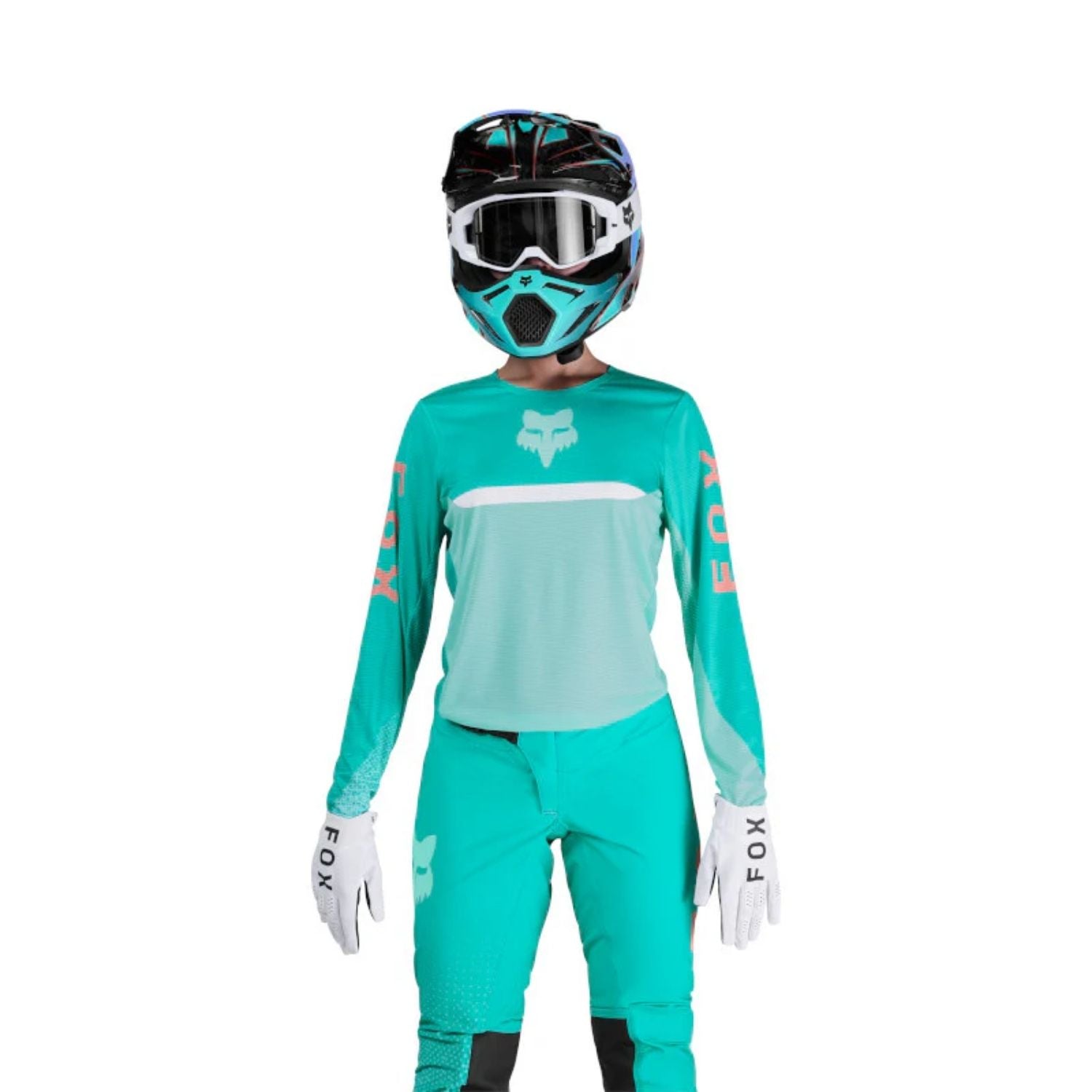 JERSEY FOX FLEXAIR FRACTURE [AZUL] (PARA MUJER)