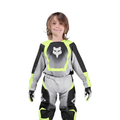 JERSEY FOX 180 SHIELD [GRIS/VERDE] (PARA NIÑOS)