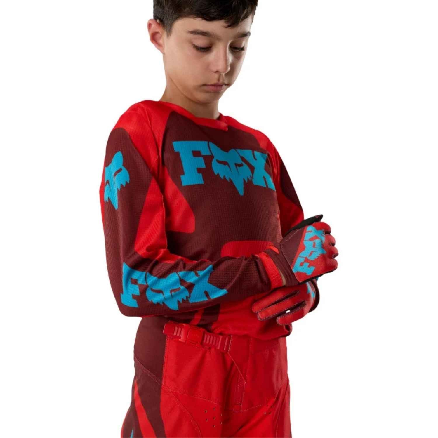 JERSEY FOX 180 RAID [ROJO] (PARA NIÑOS)