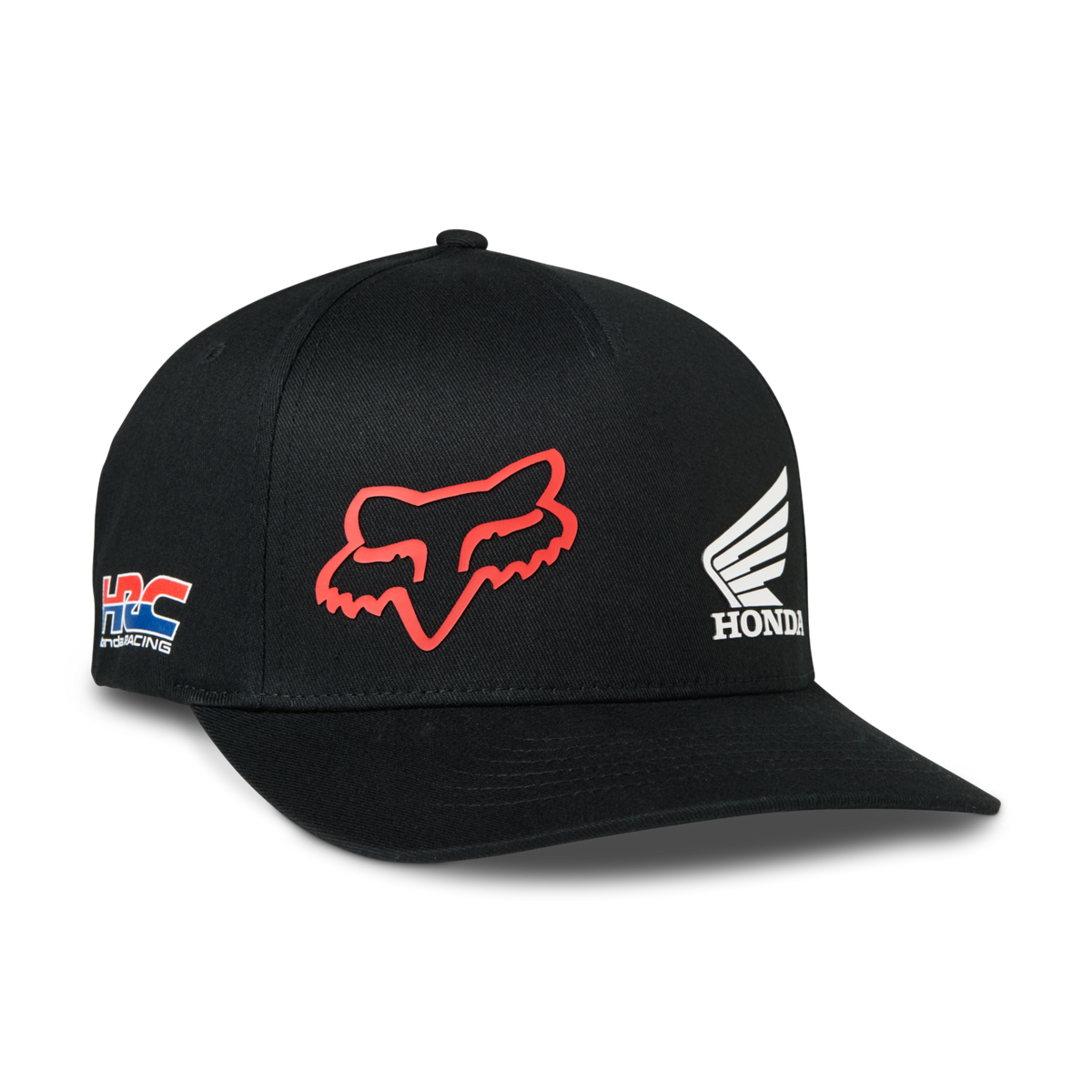 GORRA FOX X HONDA FLEXFIT NEGRO