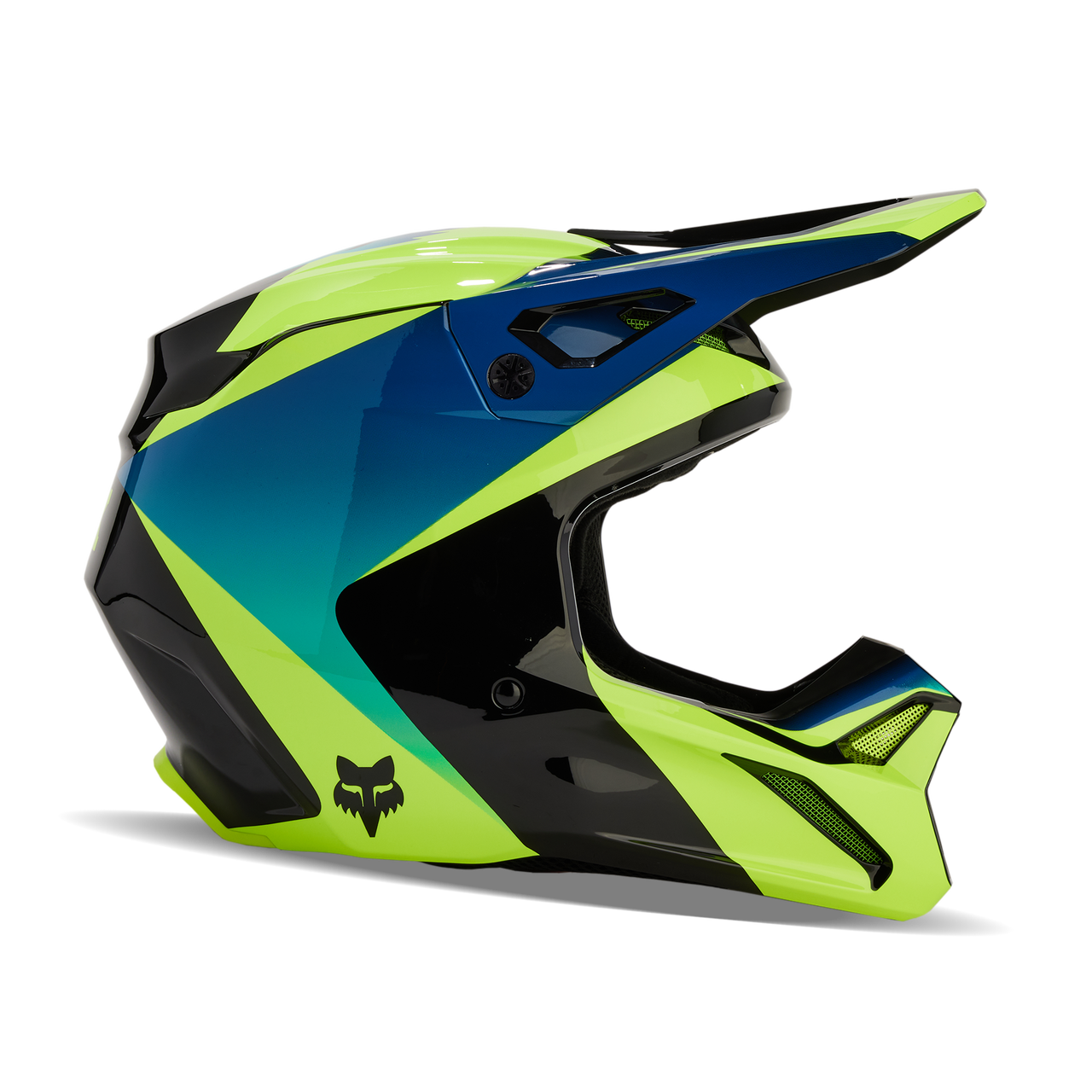 CASCO FOX V1 STREAK [NEGRO/VERDE]