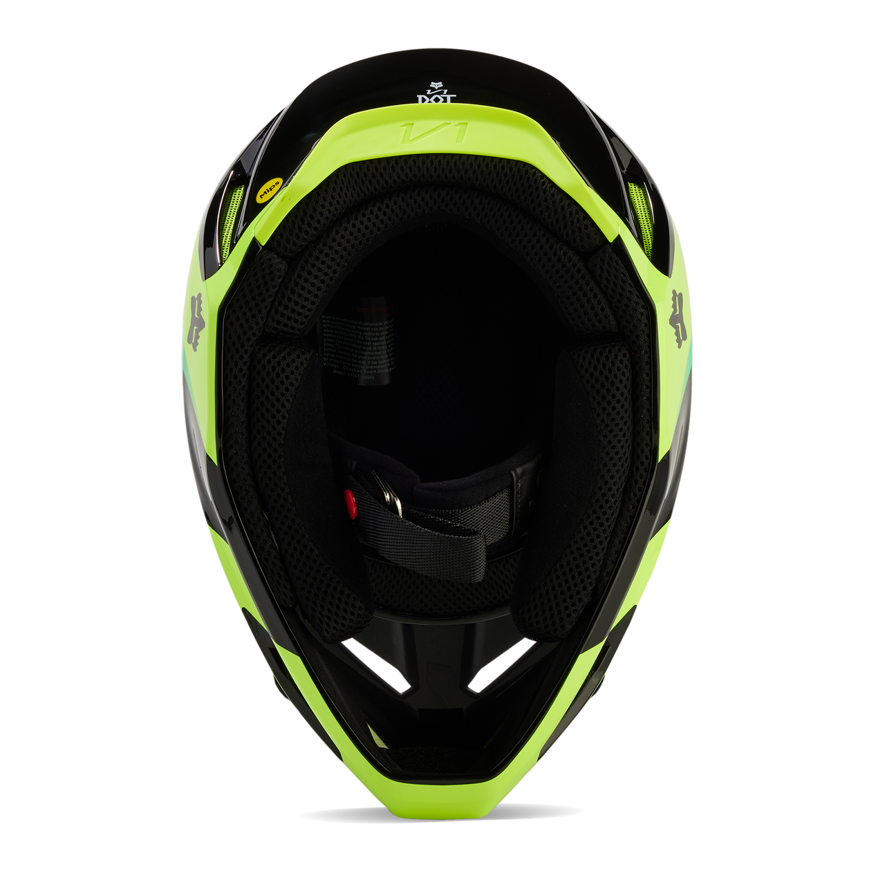 CASCO FOX V1 STREAK [NEGRO/VERDE]