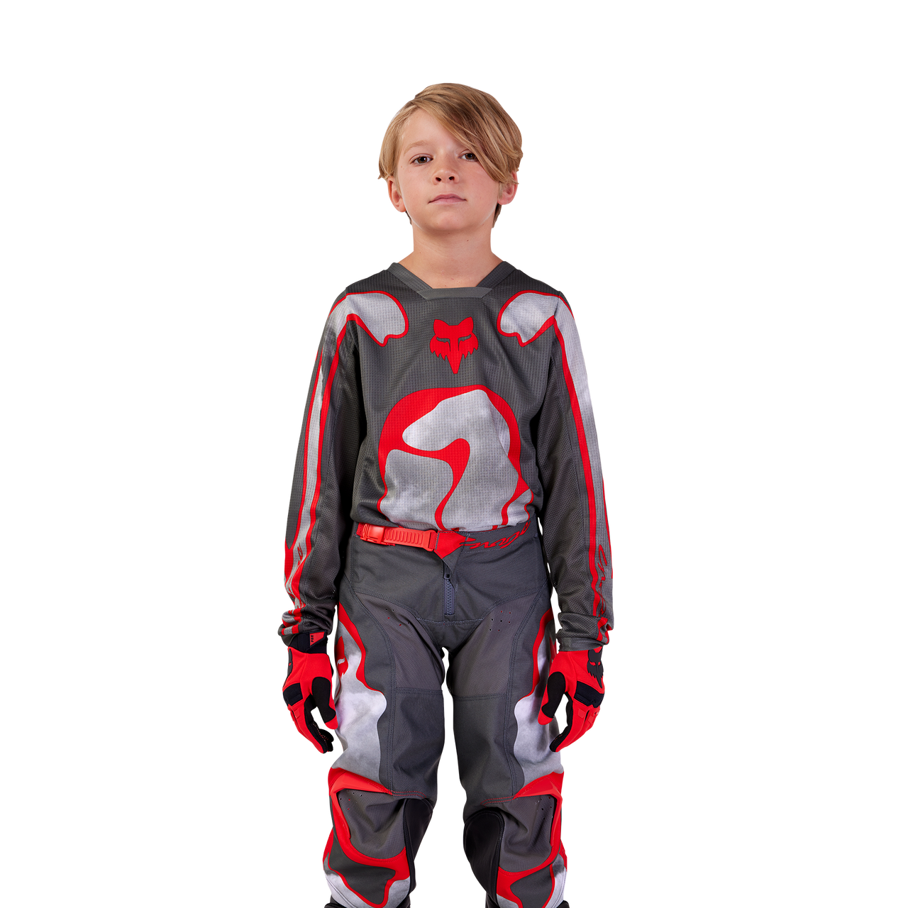 JERSEY FOX 180 ATLAS PARA NIÑOS [GRY/RD]