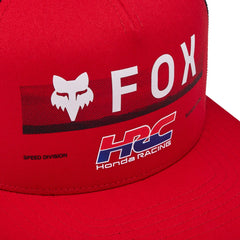 GORRA FOX X HONDA SNAPBACK [ROJO]