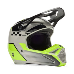 CASCO FOX V1 COLLECT [GRIS/VERDE NEÓN] - Todo Riders