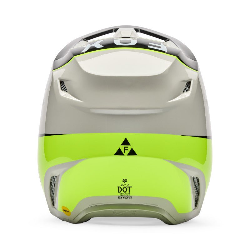 CASCO FOX V1 COLLECT [GRIS/VERDE NEÓN] - Todo Riders