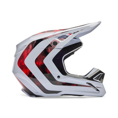 CASCO FOX V1 KAIROS [BLANCO/ROJO] - Todo Riders