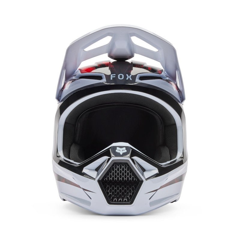 CASCO FOX V1 KAIROS [BLANCO/ROJO] - Todo Riders