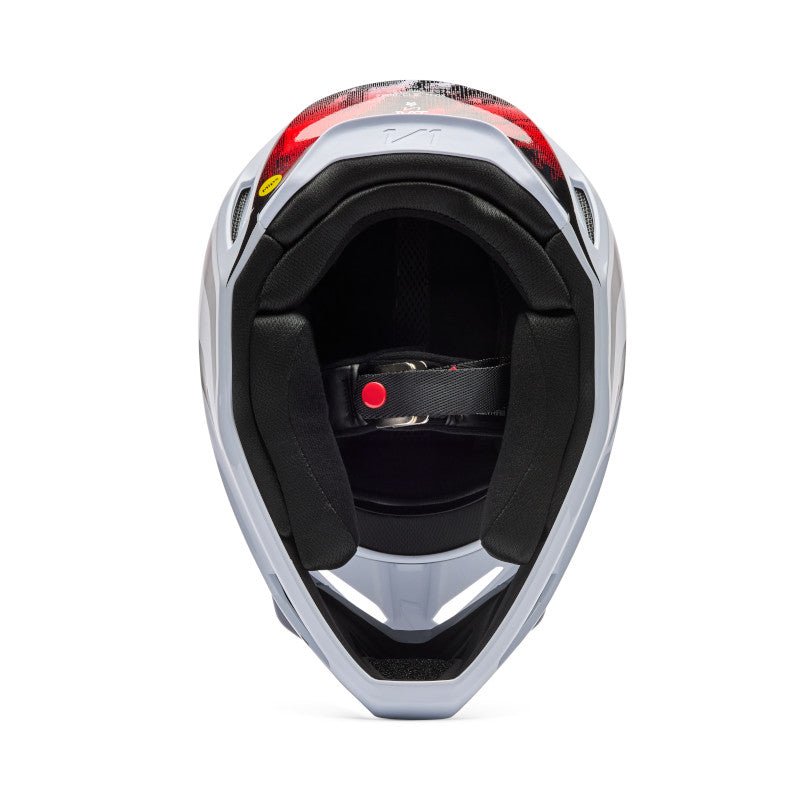 CASCO FOX V1 KAIROS [BLANCO/ROJO] - Todo Riders