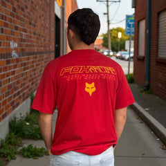 CAMISETA FOX CHECKERED SS PREMIUM LE [ROJO]