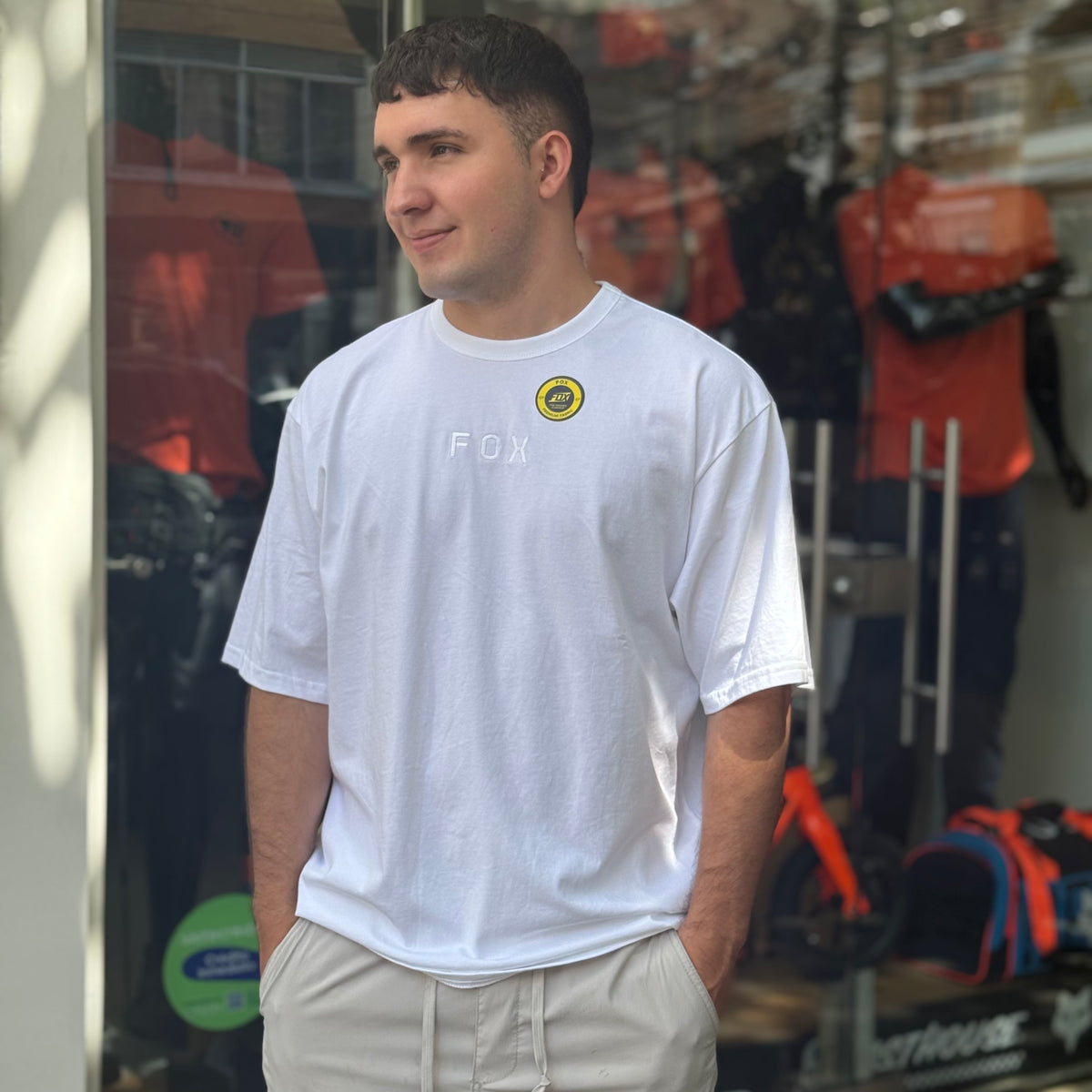 CAMISETA FOX WORDMARK OVERSIZED [BLANCO]