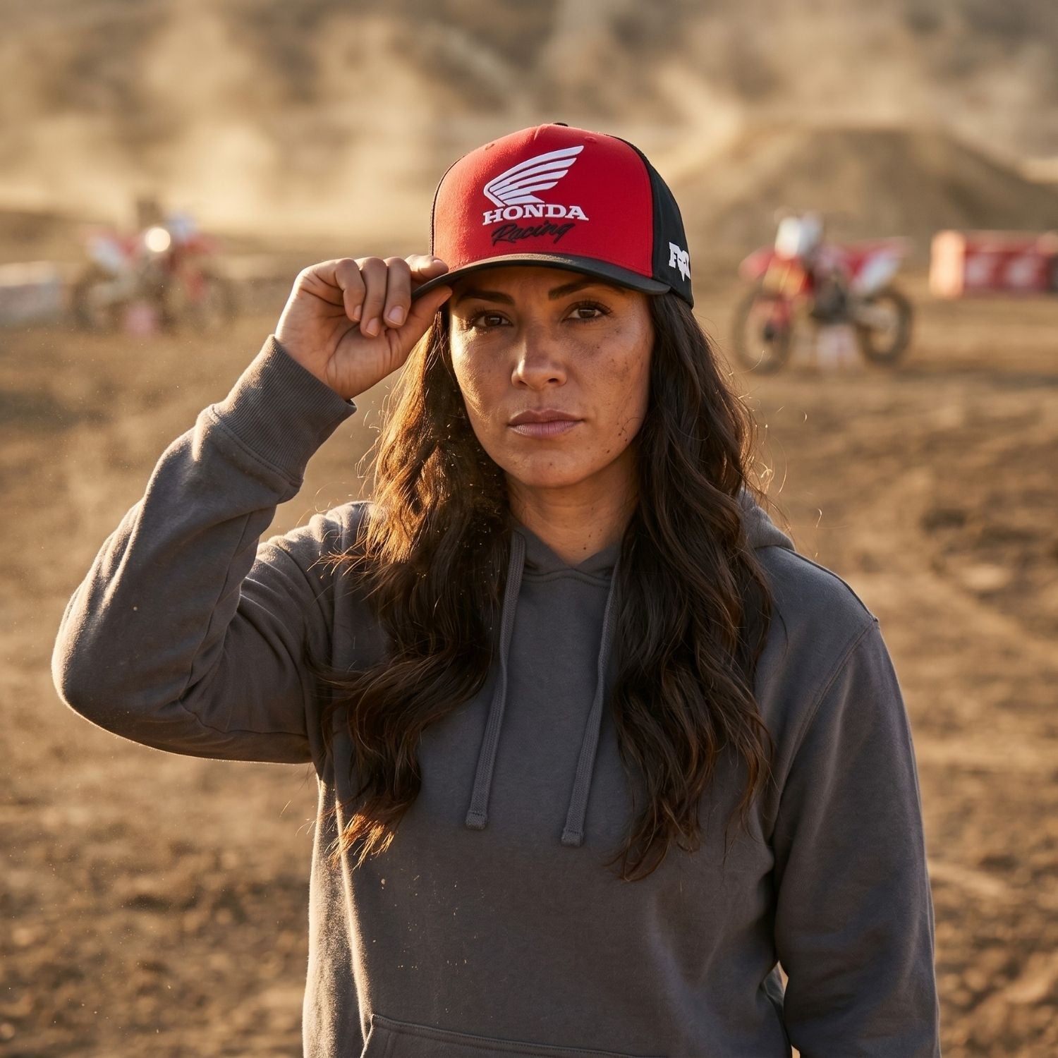 GORRA FOX X HONDA FLEXFIT [ROJO/NEGRO] - Todo Riders
