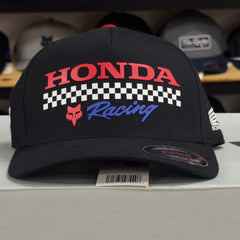 GORRA FOX X HONDA FLEXFIT [NEGRO] - Todo Riders