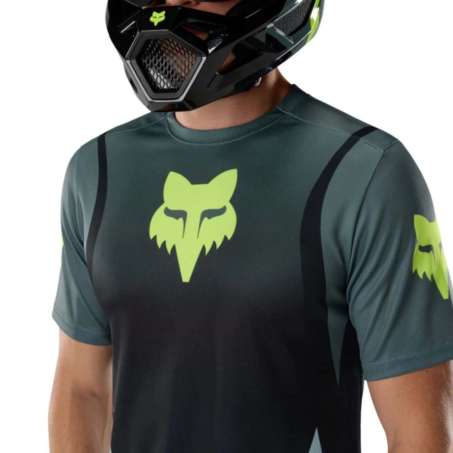 JERSEY FOX RANGER SS FOUNDRY [NEGRO/VERDE OSCURO]