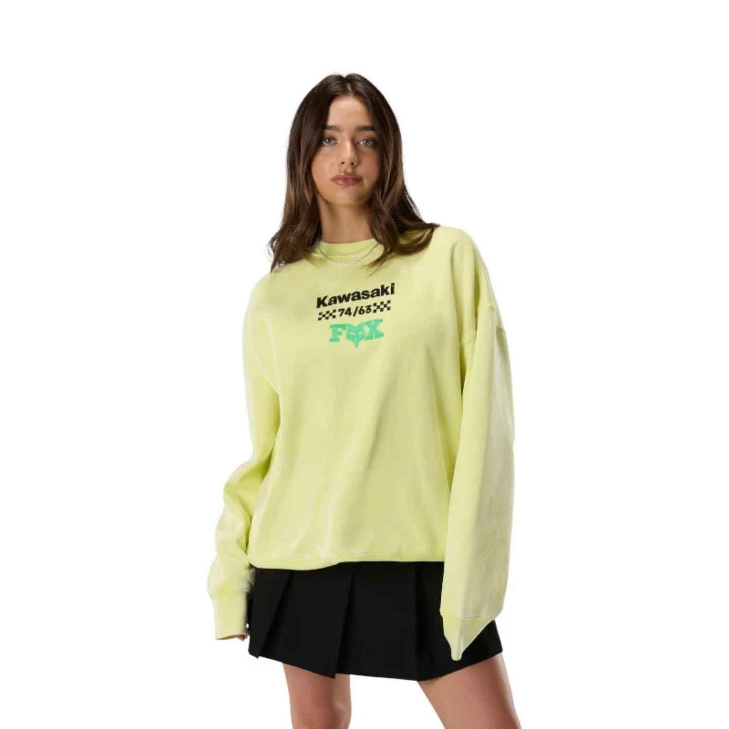 BUZO FOX KAWI HEAVYWEIGHT OVERSIZED [VERDE] (UNISEX)