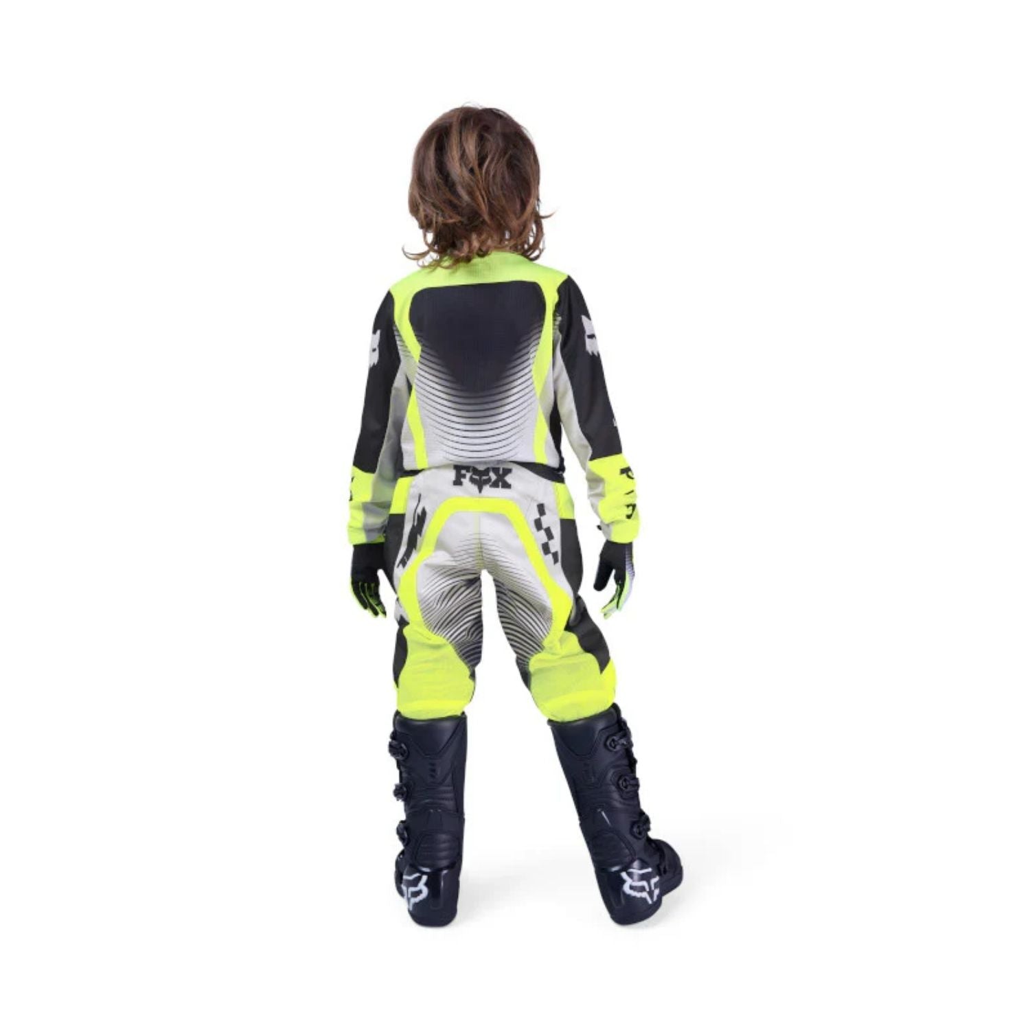 JERSEY FOX 180 SHIELD [GRIS/VERDE] (PARA NIÑOS)