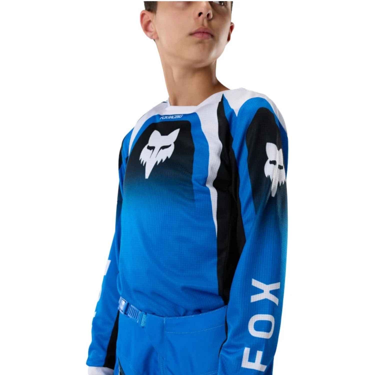 JERSEY FOX 180 FRAME [AZUL] (PARA NIÑOS)