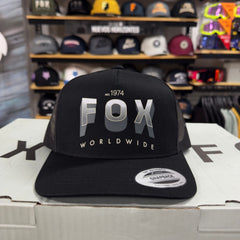GORRA FOX BLOCK MESH TRUCKER [NEGRO] - Todo Riders