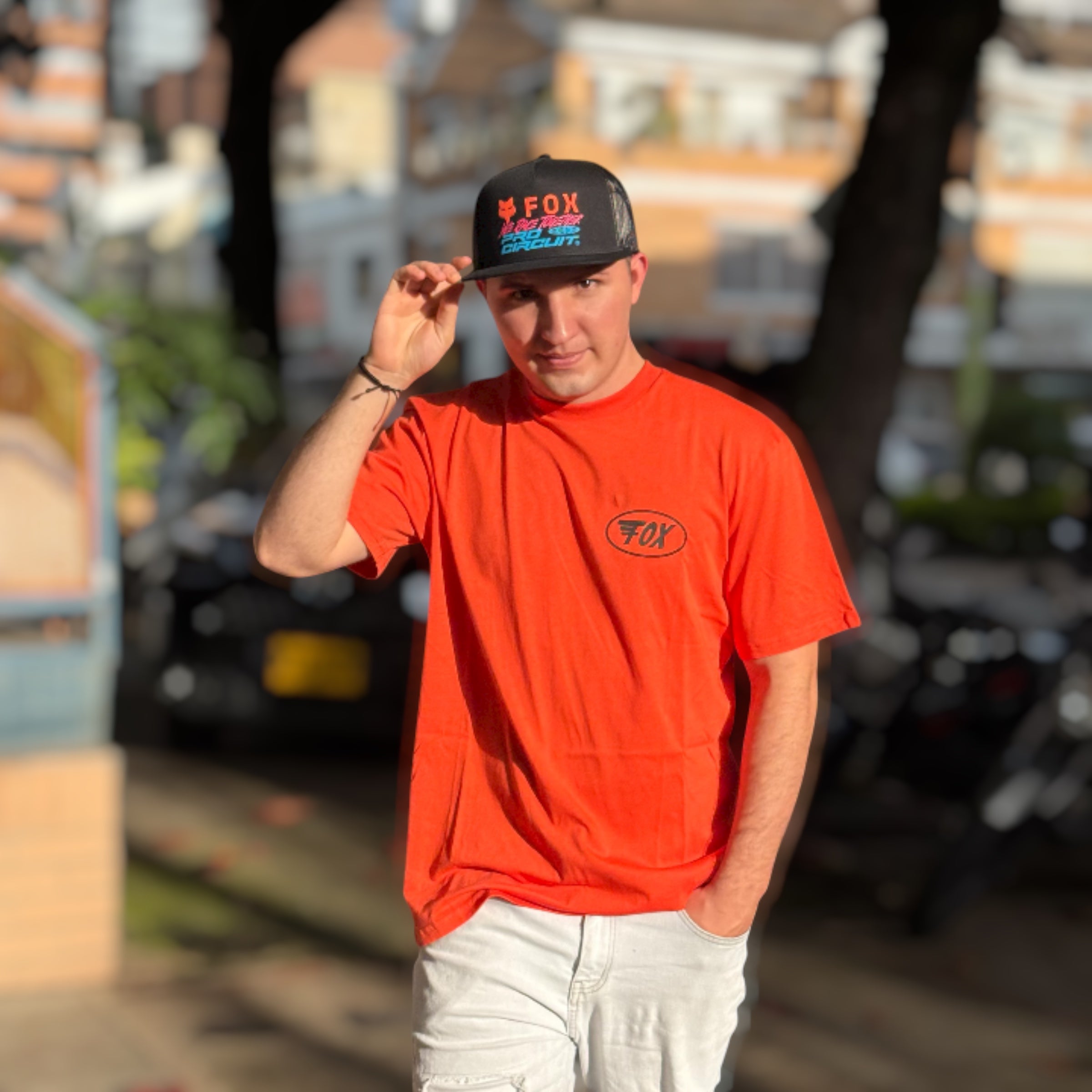 CAMISETA FOX WING SS PREMIUM [NARANJA]