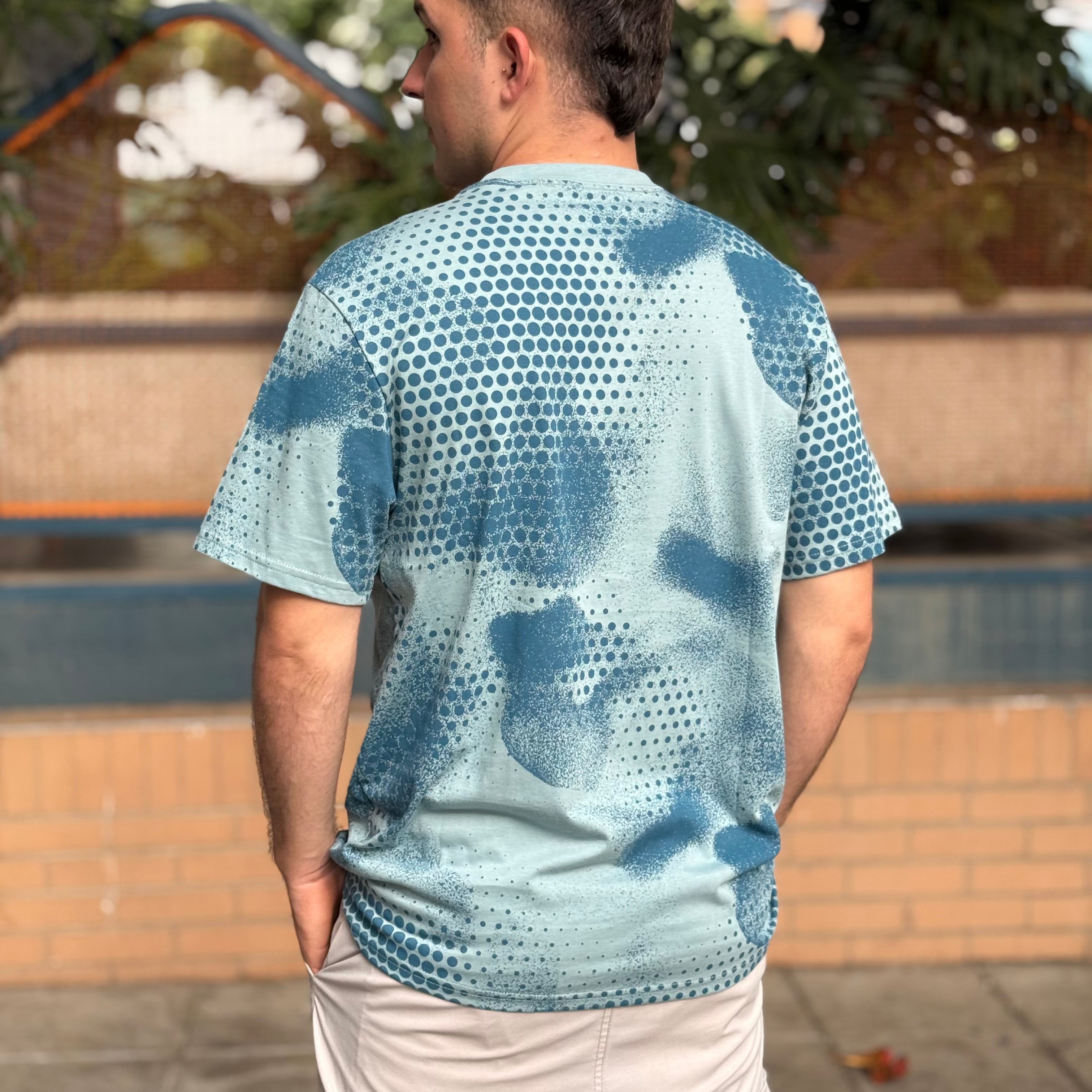 CAMISETA FOX AOP SS PREMIUM [AZUL]