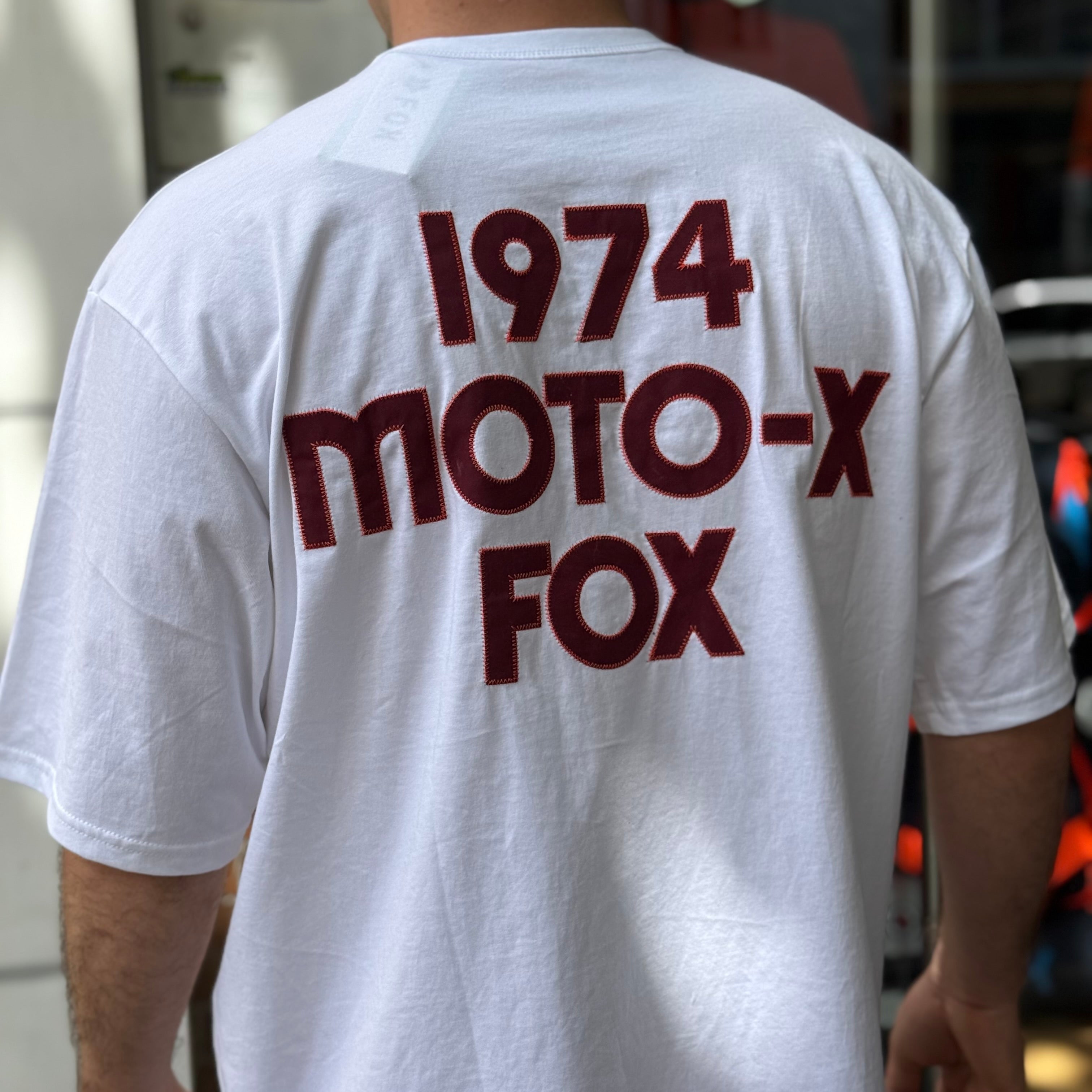 CAMISETA FOX MOTO -X OVERSIZED [BLANCO]
