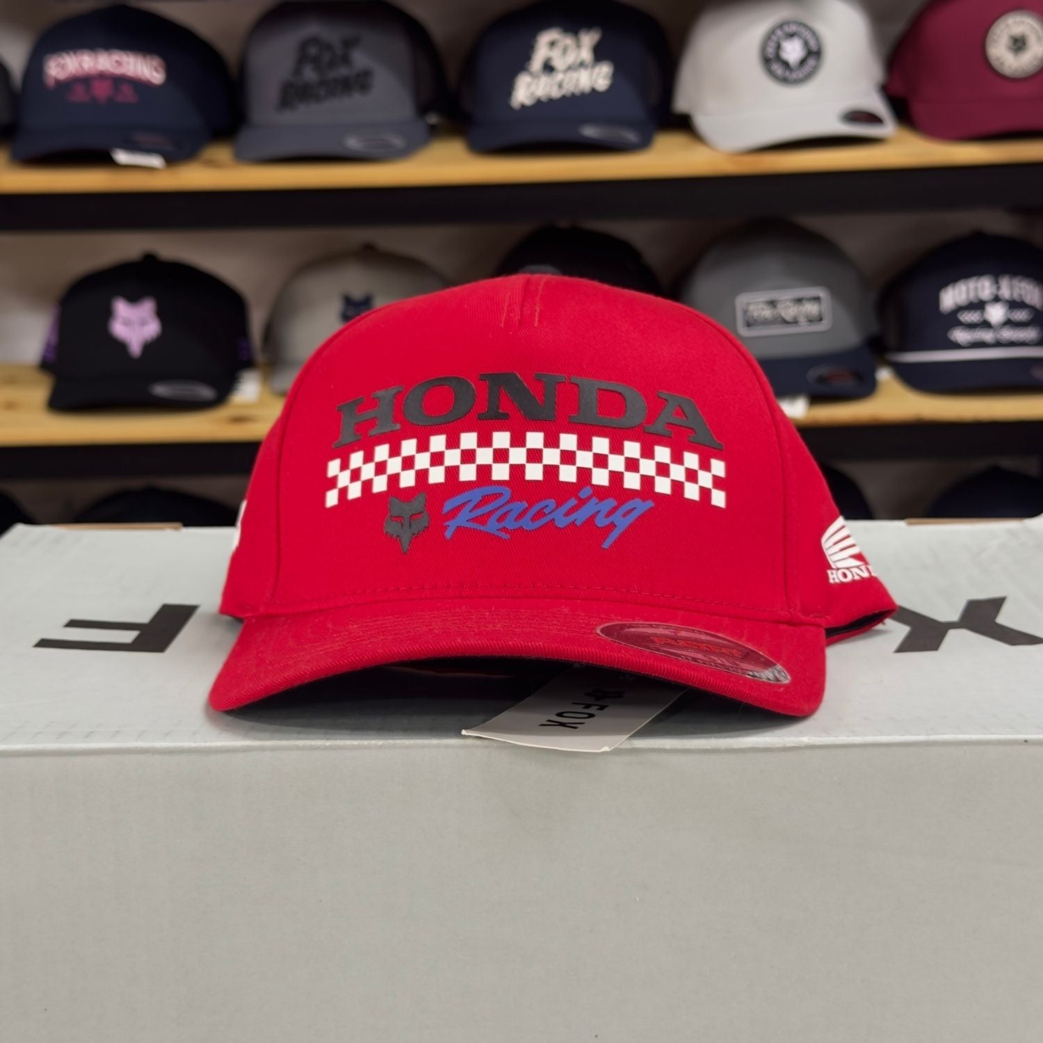 GORRA FOX X HONDA FLEXFIT [ROJO] - Todo Riders