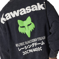 BUZO FOX KAWI HEAVYWEIGHT OVERSIZED [AZUL/VERDE] - Todo Riders