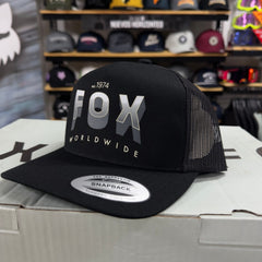 GORRA FOX BLOCK MESH TRUCKER [NEGRO] - Todo Riders