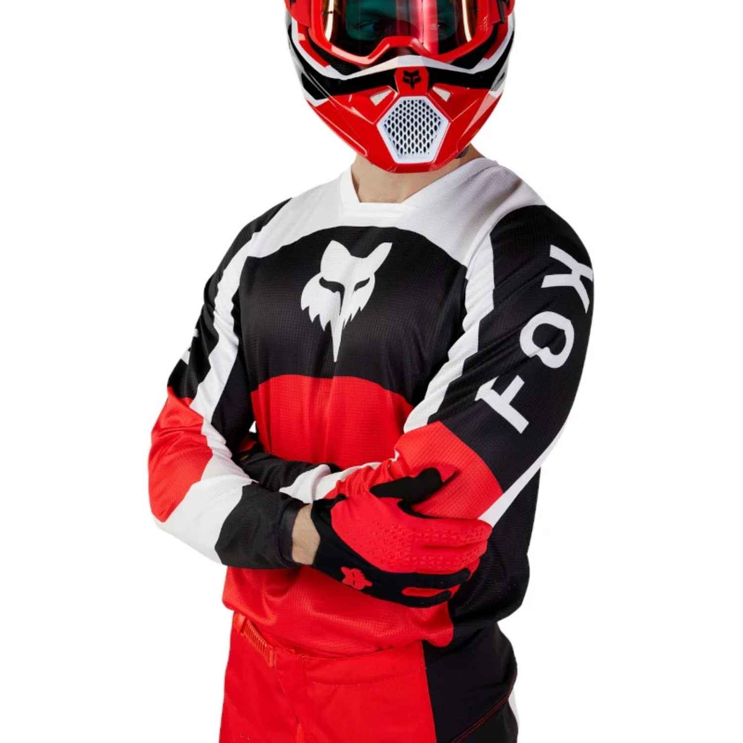 UNIFORME FOX 180 NITRO - EXTD SIZES [ROJO]