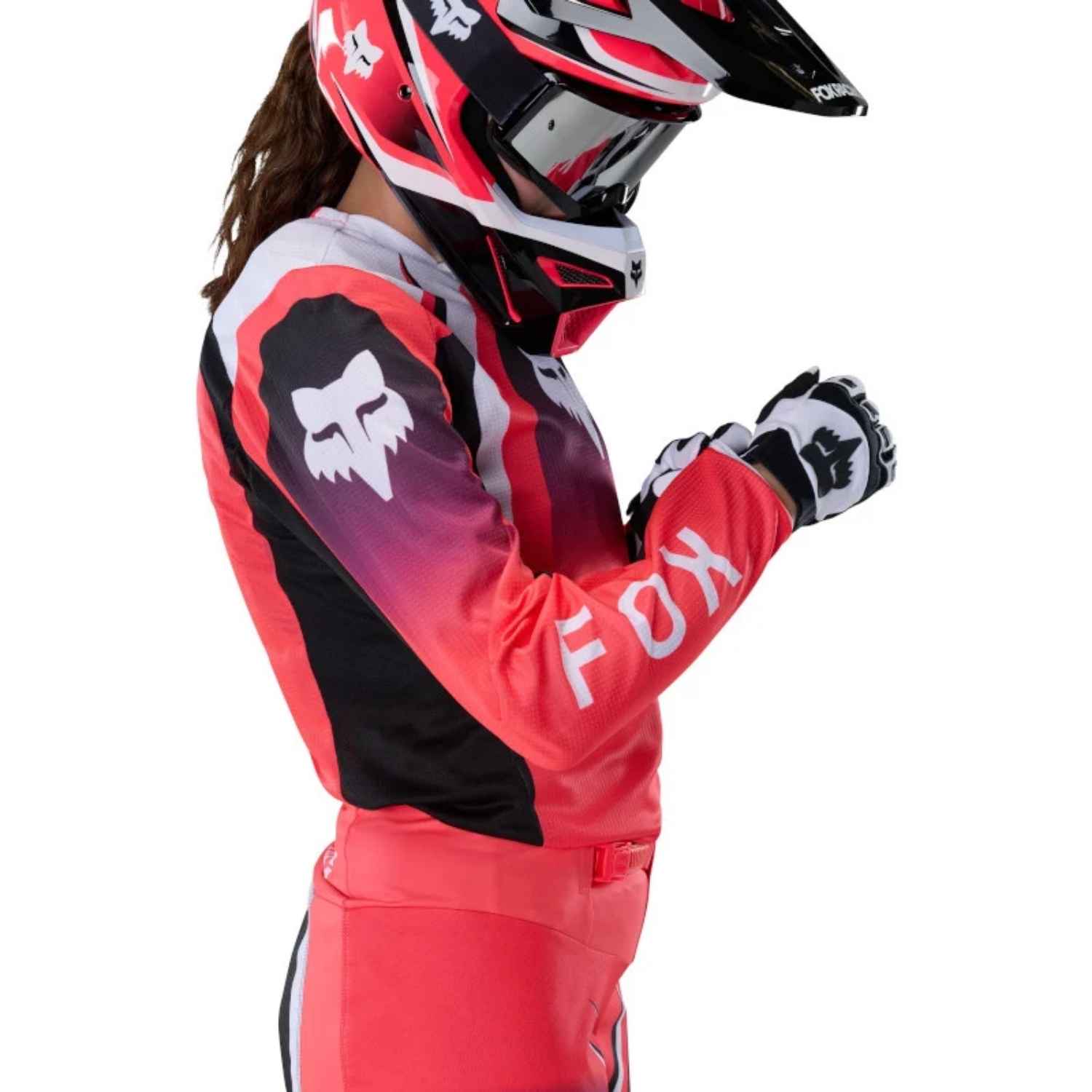 JERSEY FOX 180 FRAME [ROJO/NEGRO] (PARA DAMA)